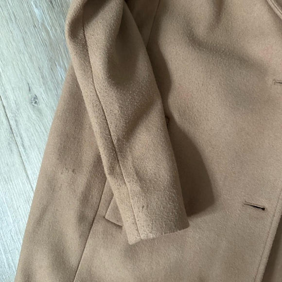 GAP Women's Classic Tan wool Coat - Picture 3 of 7
